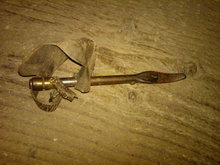 BOSS CORN HUSKING PEG SHUCKING HOOK DEPRESSION ERA FARM RANCH TOOL