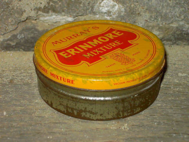 MURRAYS ERINMORE TOBACCO MIXTURE TIN CAN AUCKLAND NEW ZEALAND