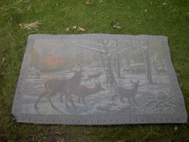 MOUNTAIN ELK WALL DECORATION BED THROW COVER TAPESTY