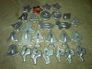 CHRISTMAS COOKIE CUTTER PASTRY COOKY MAKER UTENSIL FIGURAL DOUGH PRESS SET