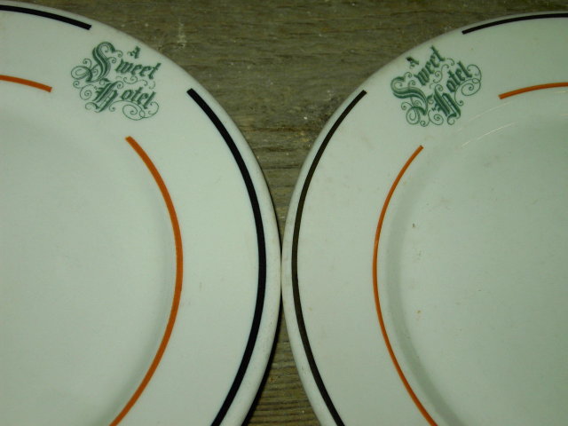 A SWEET HOTEL HEAVY RESTAURANT CHINA PLATE SCAMMELS TRENTON NEW JERSEY DISH