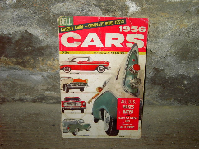 1956 CAR BUYER GUIDE AUTOMOBILE BOOKLET DELL BOOK