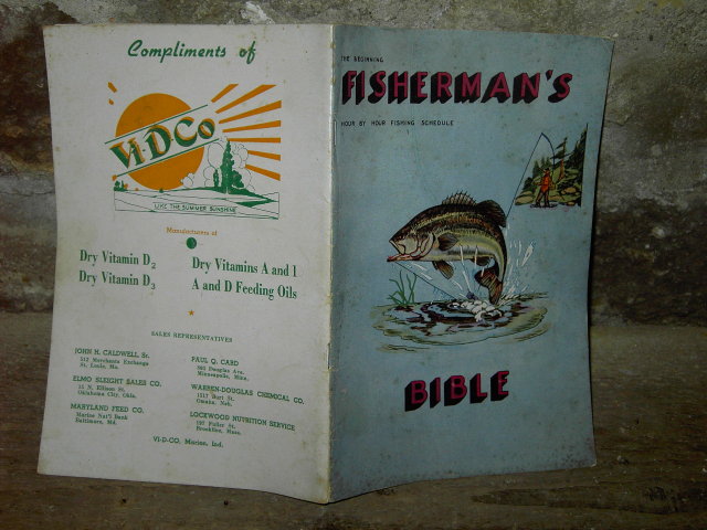 FISHERMANS BIBLE 1947 MARION INDIANA FISHING GUIDE BEGINNERS INFORMATION BOOKLET