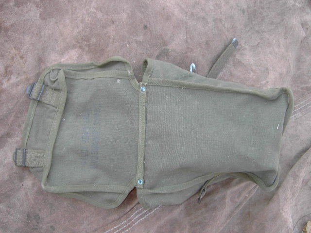 UNITED STATES NAVY CANVAS PACK CARRYING CASE HAMELCO 1945 TYPE CAQF 10375
