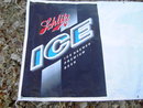 SCHLITZ ICE BEER SIGN PLASTIC BANNER WALL ADVERTISING 1994 ST PAUL MINNESOTA