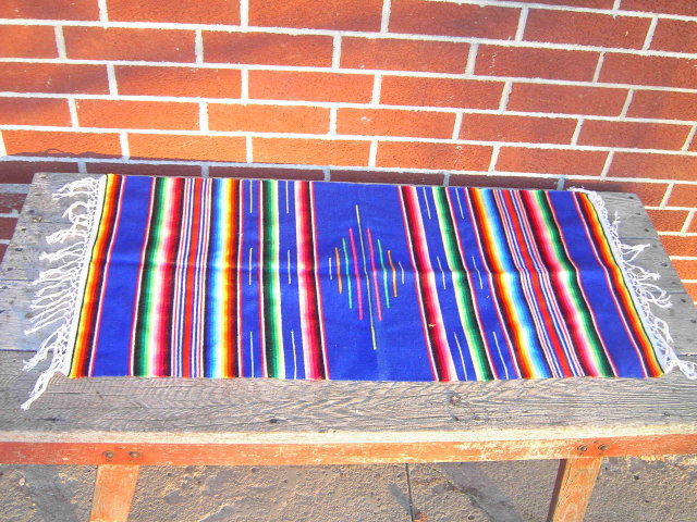 STRIPED BLANKET WALL HANGING TAPESTRY NATIVE AMERICAN INDIAN STYLE DRESSER SCARF