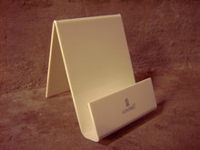 LLADRO BROCHURE DISPLAY RACK WHITE PLEXIGLASS STAND