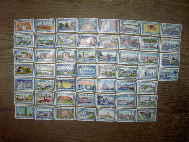 NEW YORK CITY WORLDS FAIR STAMP SET