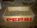 MARION COUNTY IOWA CRATE PEPSI COLA BOTTLE TOTE WOODEN BOX