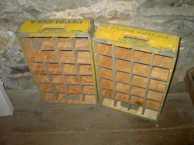 HASTINGS NEBRASKA CRATE PEPSI COLA SOFT DRINK BOTTLE TOTE WOOD BOX