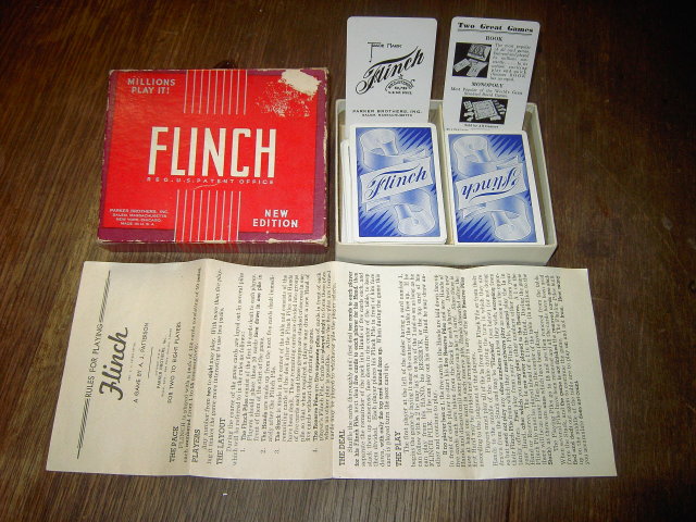FLINCH PARKER BROTHERS CARD GAME COMPLETE SET ORIGINAL BOX INSTRUCTIONS