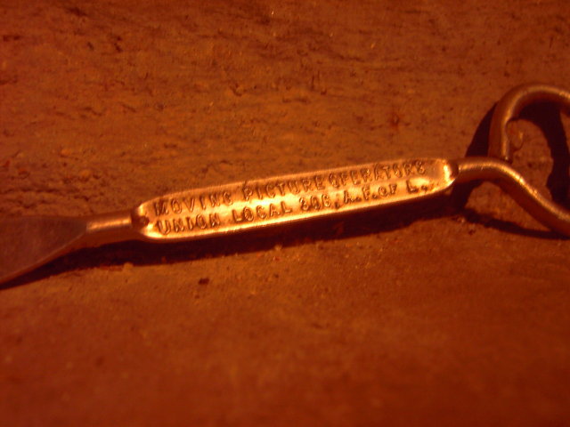 MOVING PICTURE OPERATORS UNION LOCAL 306 ICE PICK BOTTLE OPENER UTENSIL