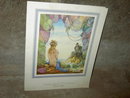 FRENCH LINE CRUISE SHIP MENU JEAN A MERCIER NUDE PICTURE PRINT
