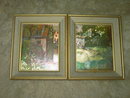 COUNTRY COTTAGE COLORED FOIL FRAMED PICTURE PRINT WINDSOR CHICAGO