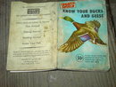 SPORTS AFIELD DUCK IDENTIFICATION GUIDE BOOK GOOSE WATERFOWL GAMEBIRD PUBLICATION HEARST 1954