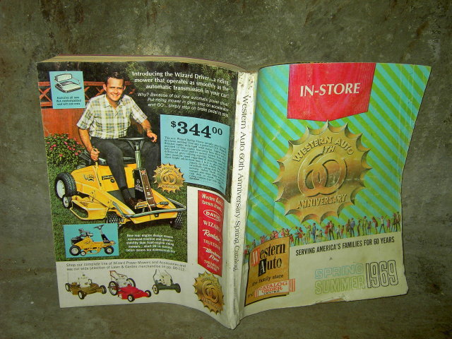 WESTERN AUTO STORE CATALOG 1969 SPRING SUMMER 60TH ANNIVERARY MAIL ORDER BOOK