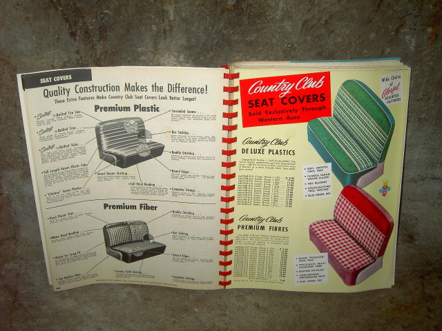 WESTERN AUTO SUPPLY STORE CATALOG 1952 1953 CHARTS BOOK MAIL ORDER AUTOMOBILE ACCESSORY PUBLICATION