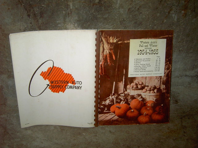 WESTERN AUTO STORE CATALOG FALL WINTER 1954 1955 MAIL ORDER BOOK RETAIL SALE PUBLICATION