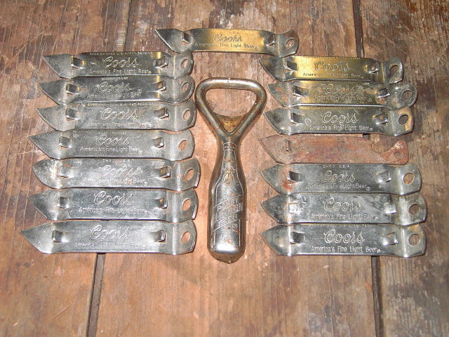PABST BLUE RIBBON COORS BEER BOTTLE OPENER CAN POPPER BAR UTENSIL