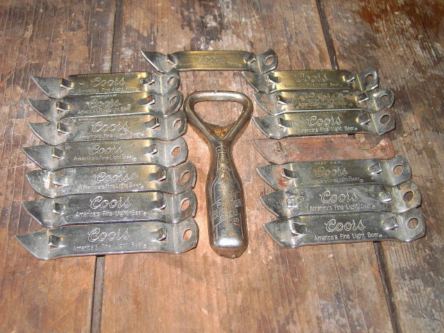 PABST BLUE RIBBON COORS BEER BOTTLE OPENER CAN POPPER BAR UTENSIL