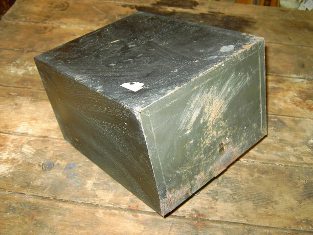 METAL DRAWER FILE BOX ART STEEL NEW YORK HANDLE