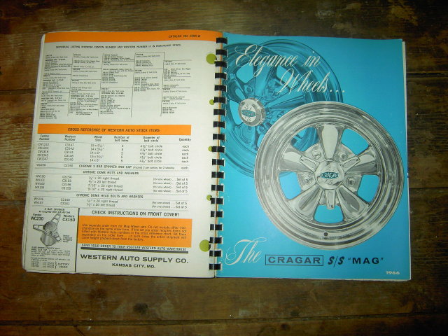 WESTERN AUTO STORE CATALOG 1966 AUTOMOTIVE APPLICATION CHART BOOK CAR SERVICE GARAGE GUIDE BOOK