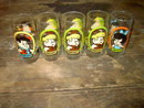FLINTSTONE KIDS CARTOON GLASS TUMBLER HANNA BARBERA 1986 PIZZA HUT