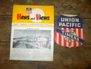 UNION PACIFIC RAILROAD NEWS VIEWS FLYER OLD TIMERS CLUB GREETING CARD
