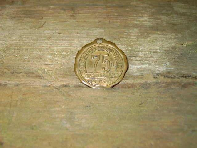 ASH GROVE LIME PORTLAND CEMENT COMPANY MEDAL 1957 KANSAS CITY MISSOURI 75TH ANNIVERSARY TOKEN BASTIAN BROTHERS ROCHESTER NEW YORK