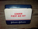 JOHNSON LEADER FIRST AID CAN TIN STORAGE BOX