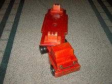 SOLID WOOD TRUCK SEMI TRAILER FLAT BED HEAVY DUTY TOY COMMUNITY BRAND RIFTON NEW YORK