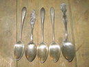 STERLING SILVER SPOON LA JUNTA COLORADO ENGRAVED LETTER MONOGRAMS