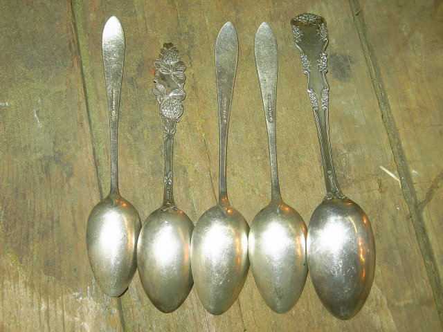 STERLING SILVER SPOON LA JUNTA COLORADO ENGRAVED LETTER MONOGRAMS