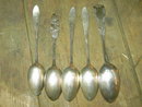 STERLING SILVER SPOON LA JUNTA COLORADO ENGRAVED LETTER MONOGRAMS