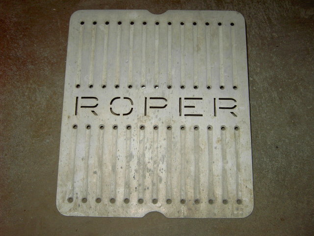 ROPER STOVE ADVERTISING OVEN TRAY CAST ALUMINUM COOKING RANGE DRIP RACK