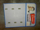 DANYA VANDERBILT IMPORTED DANISH STYLE PIPE BOARD STORE DISPLAY CARD CARDBOARD ADVERTISING SIGN