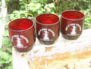 MOUNTAIN VILLAGE BULL SHOALS ARKANSAS OZARKS RUBY RED TUMBLER BAR GLASS
