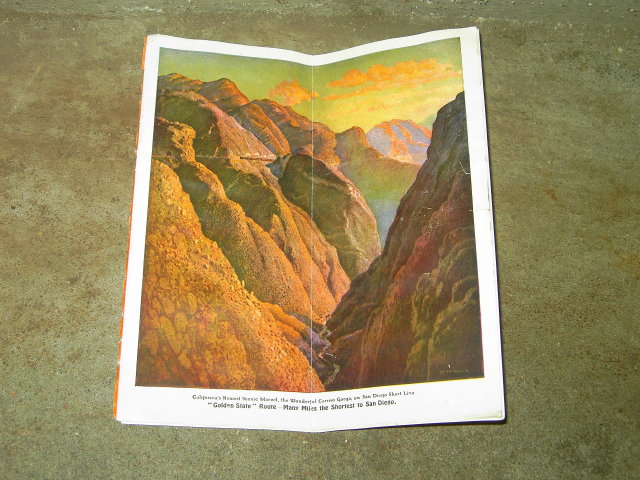 CALIFORNIA GOLDEN STATE ROUTE TRAIN TRAVEL BROCHURE ROCK ISLAND EL PASO SOUTHWESTERN SOUTHERN PACIFIC LINE BOOKLET