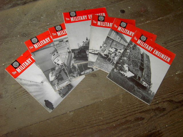 MILTARY ENGINEER MAGAZINE ARMED FORCES PUBLCATION 1961 1962
