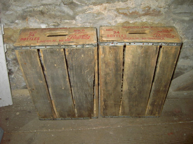LINCOLN NEBRASKA PEPSI COLA CRATE SOFT DRINK BEVERAGE BOTTLE TOTE CARRIER CASE WOODEN TRUCKING BOX