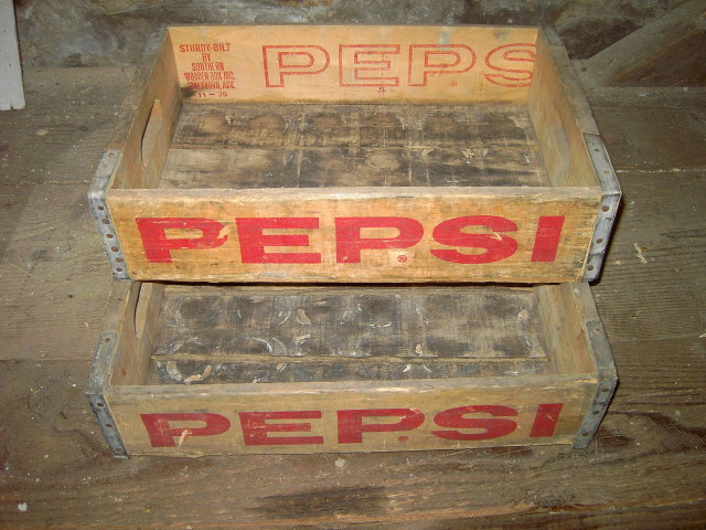 LINCOLN NEBRASKA PEPSI COLA CRATE SOFT DRINK BEVERAGE BOTTLE TOTE CARRIER CASE WOODEN TRUCKING BOX