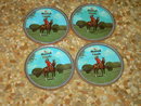 MONTREAL CANADA CANADIAN MOUNTY DRINK COASTER BAR UTENSIL SET