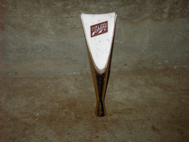 SCHLITZ BEER KEG TAP HANDLE 1959 BAR COCKTAIL LOUNGE BREWERY ADVERTISING ACCESSORY