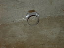 ART DECO MANS RING ABE LINCOLN PENNY ONE CENT SETTING