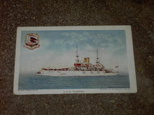 U S S ALABAMA NAVY BATTLESHIP JAMESTOWN EXPOSITION 1907 POSTCARD