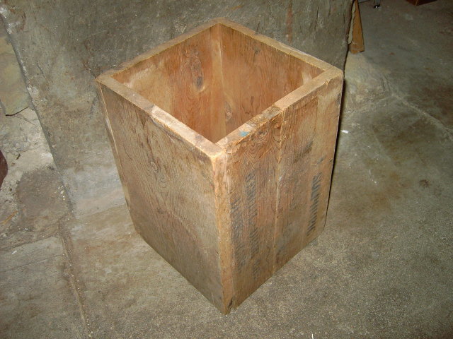 WOODEN BOX REBOUL DRUG DOWNS KANSAS ST JOSEPH MISSOURI STAMP ADVERTISING