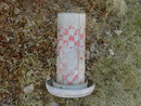 RALSTON PURINA CHICKEN BIRD FEEDER SEED TUBE GALVANIZED STEEL FEED TROUGH FARM POULTRY TOOL