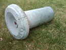 RALSTON PURINA CHICKEN BIRD FEEDER SEED TUBE GALVANIZED STEEL FEED TROUGH FARM POULTRY SHED TOOL