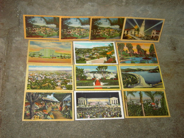 BEVERLY HILLS HOLLYWOOD CALIFORNIA POSTCARD TOURIST CARD