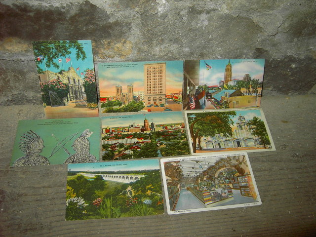 SAN ANTONIO TEXAS POSTCARD TRAVEL TOURIST TOURISM PICTURE CARD FAMOUS LANDMARK HISTORICAL MAILER
